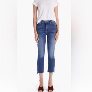 Mother The Insider Crop Step Fray Sweet and Sassy Wash Size 30